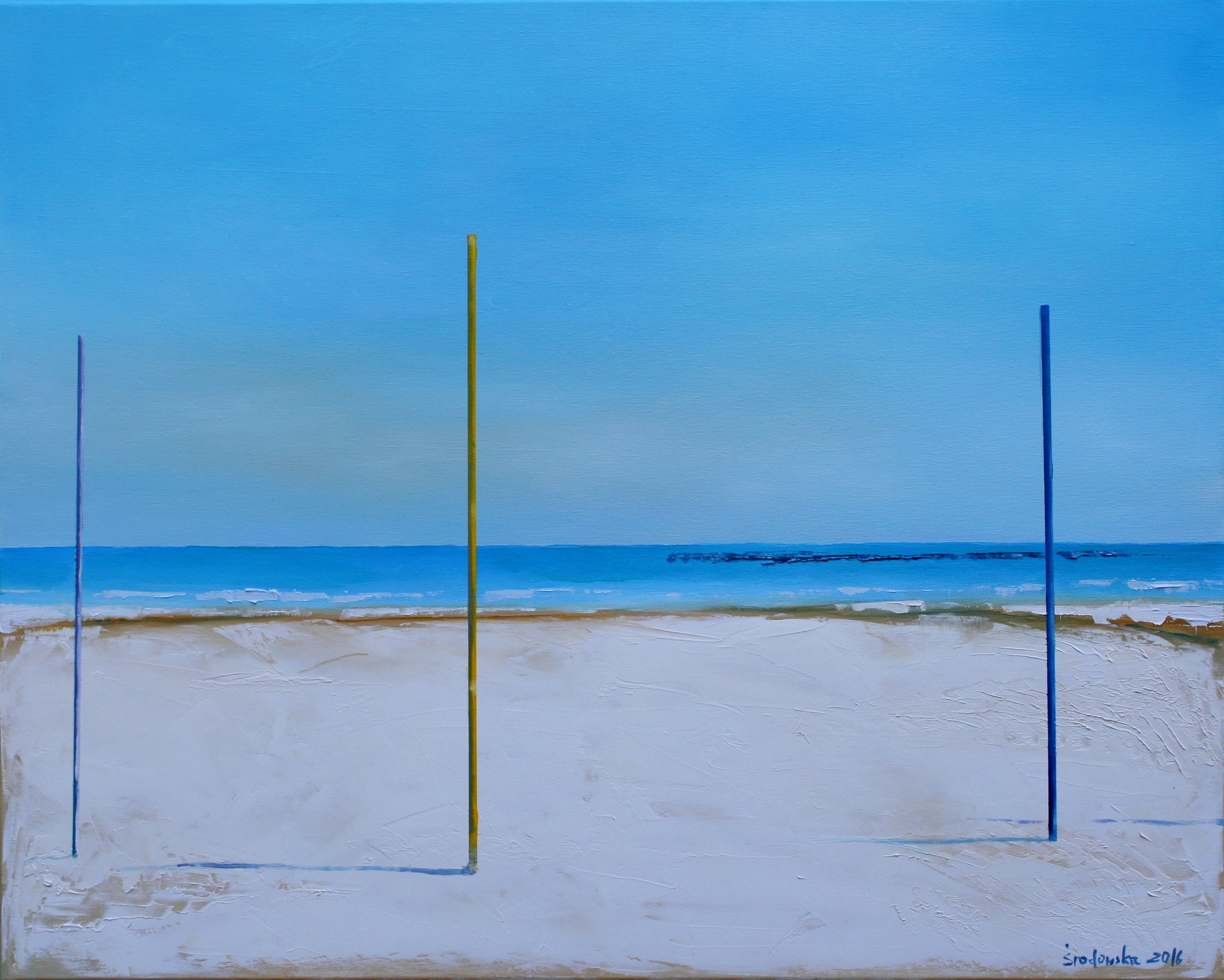 Shadows on the beach